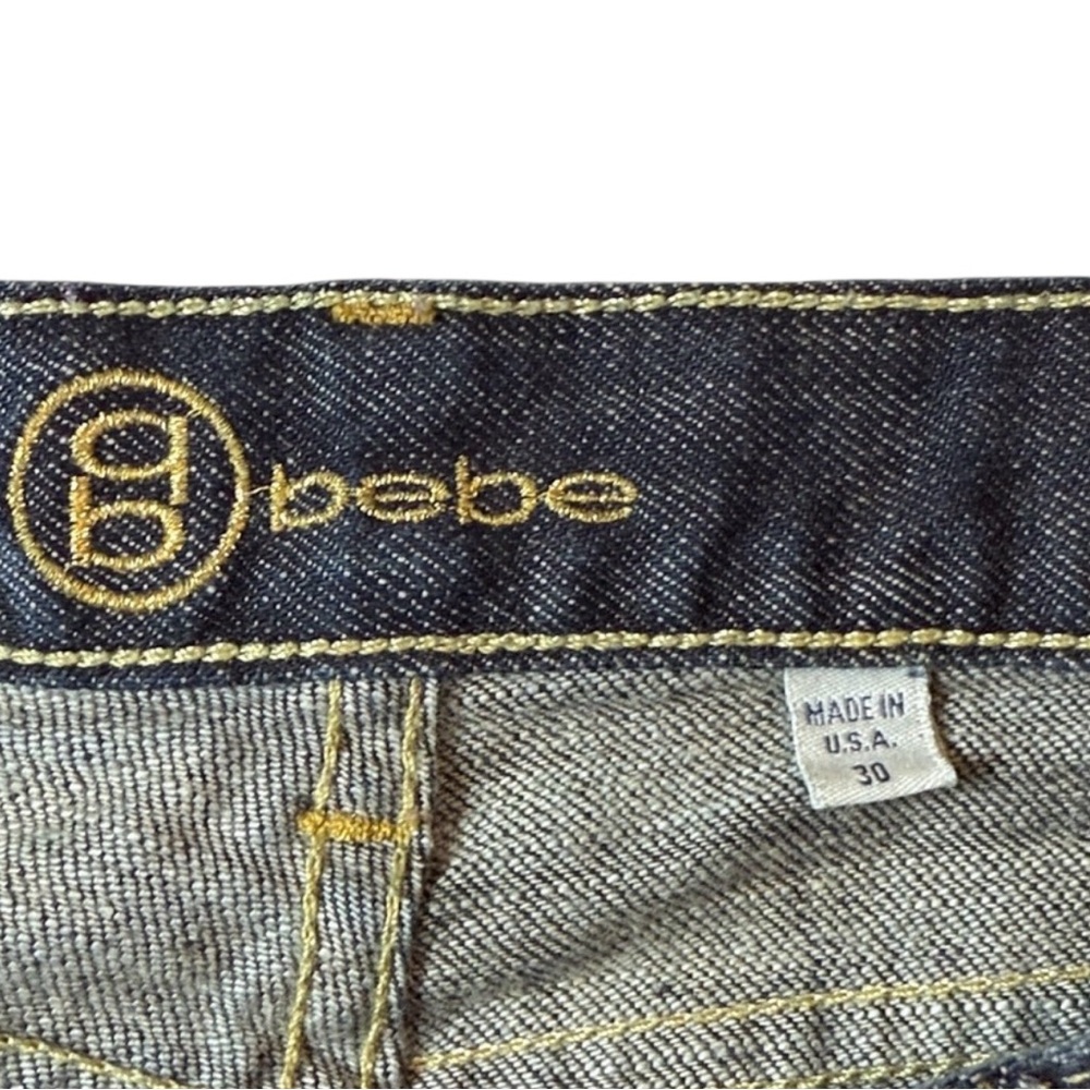 Vintage Y2K Bebe Carmen Rivet Jeans Boot Cut Size 30 - Picture 4 of 8